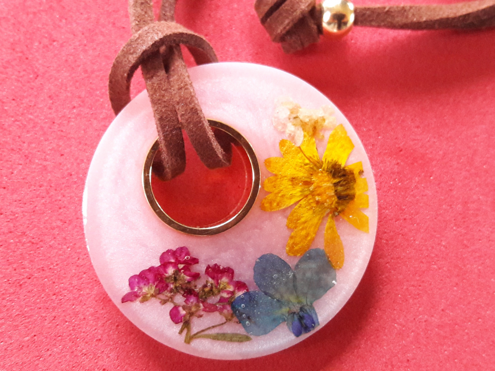 Medallón Redondo con flores secas