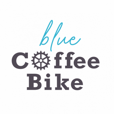 Blue coffee bike